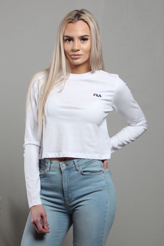 Fila Eaven Cropped Shirt Bright White