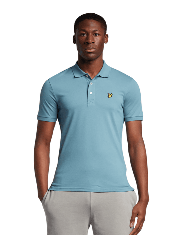 Lyle & Scott Plain Polo Shirt Skipton Blue
