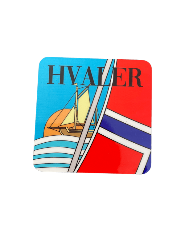 Hvaler Kjølesjapsmagnet Flagg Enkel