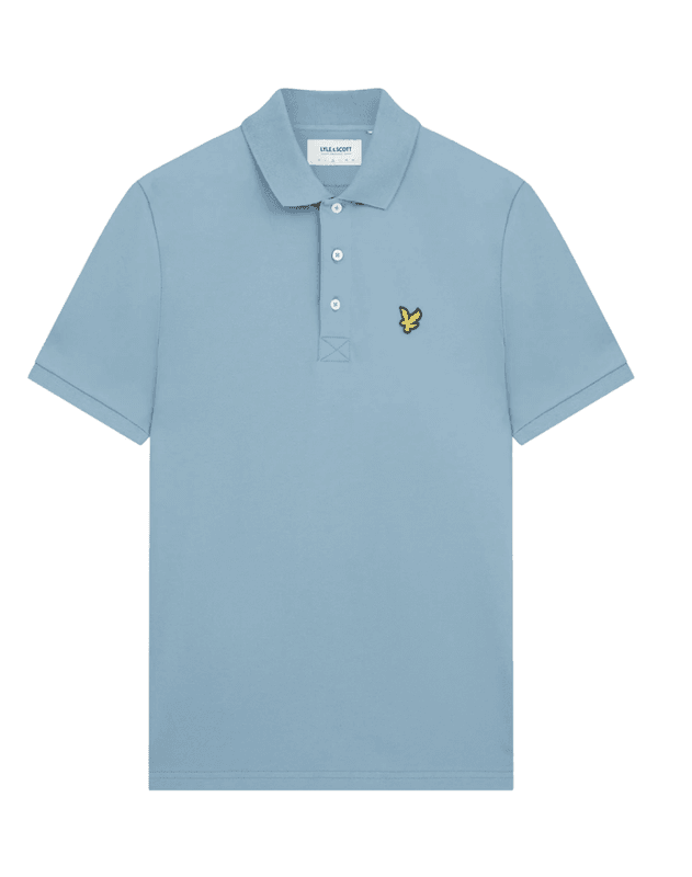 Lyle & Scott Plain Polo Shirt Skipton Blue