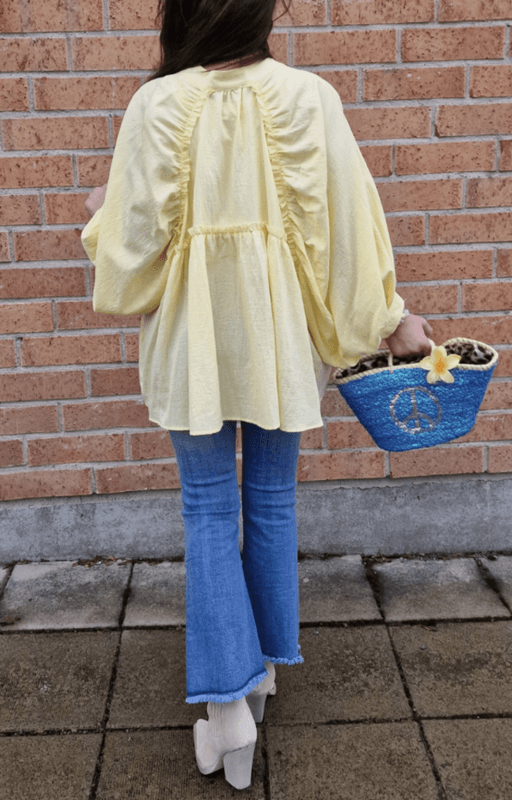 Love Forever Domenique Blouse Yellow