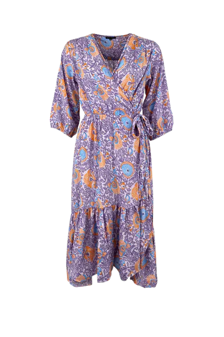 Hovedbilde Black Colour Boho Wrap Dress (flere farger)