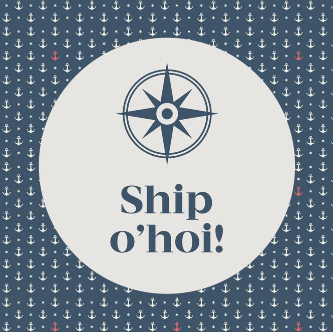 Hovedbilde Serviett lunsj 20 stk Ship O´hoi blå