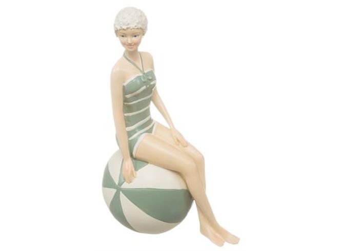 Hovedbilde Dame Retrogrønn Med Badeball