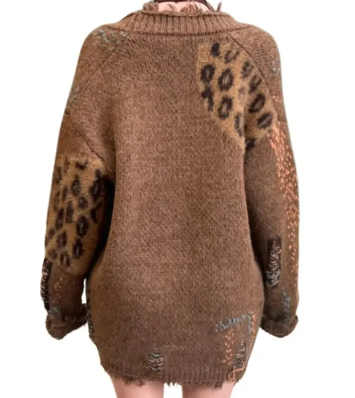 Mille Ripped Boho Cardigan