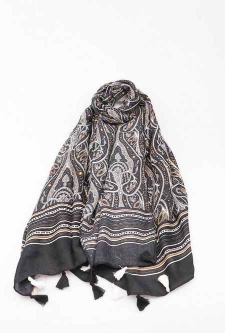 Hovedbilde Mar & Co Paisley Print Skjerf (flere farger)
