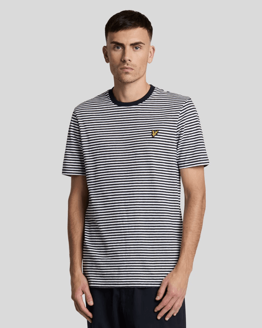 Hovedbilde Lyle & Scott Linen Blend Breton Stripe T-shirt