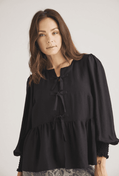 Luxzuz Lyneto Bluse Sort