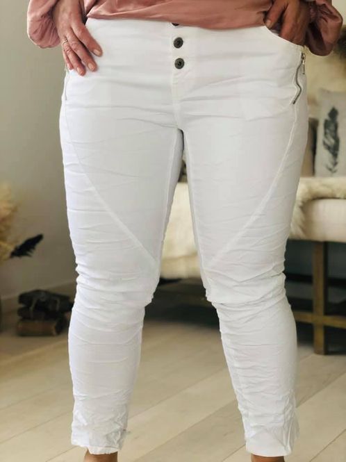 Hovedbilde Karostar White Zipper Jeans