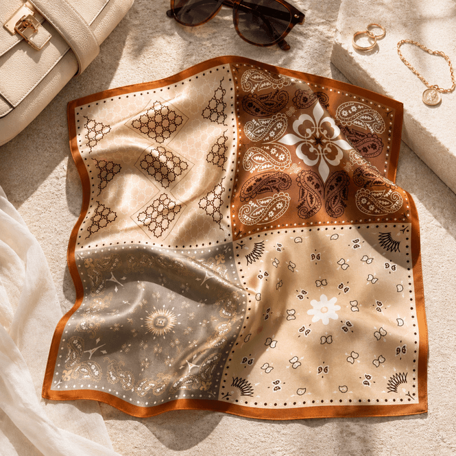 Hovedbilde Satengskjerf Beige